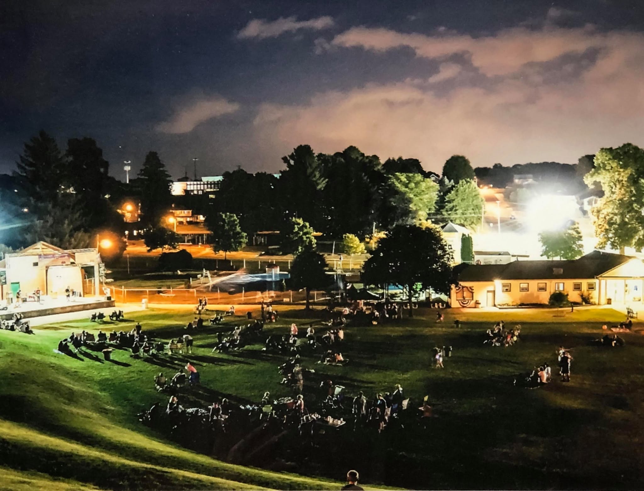 Friday night concert at the Catasauqua park bandshell