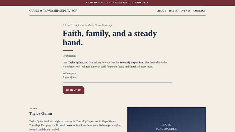 Letterstock template preview